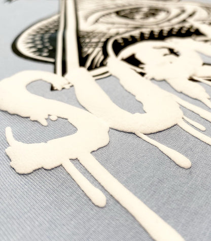 OG "SURVEILLE" Tee (Light Blue/White)