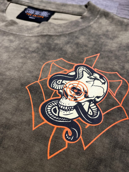 "Dead Eye" Tee (Olive Green/Orange)
