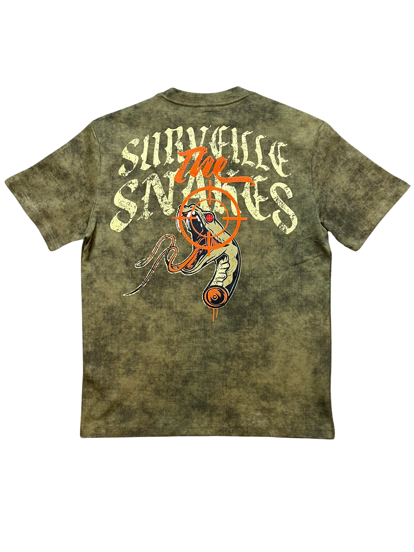 "Dead Eye" Tee (Olive Green/Orange)