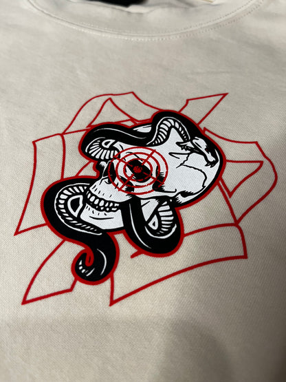 "Dead Eye" Tee (Beige/Red)