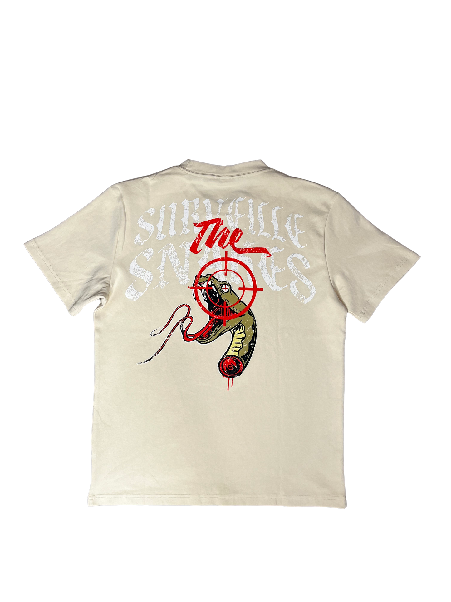 "Dead Eye" Tee (Beige/Red)