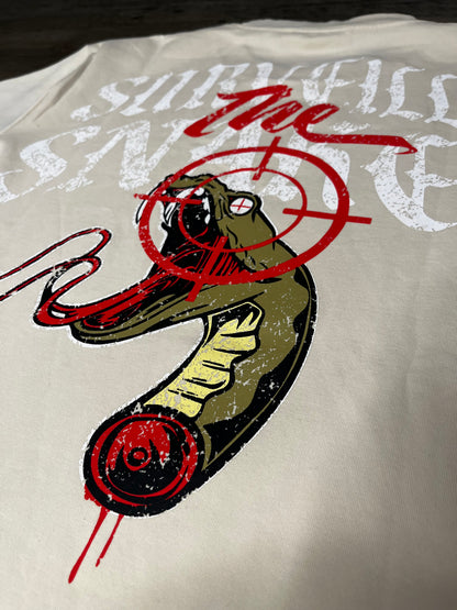 "Dead Eye" Tee (Beige/Red)
