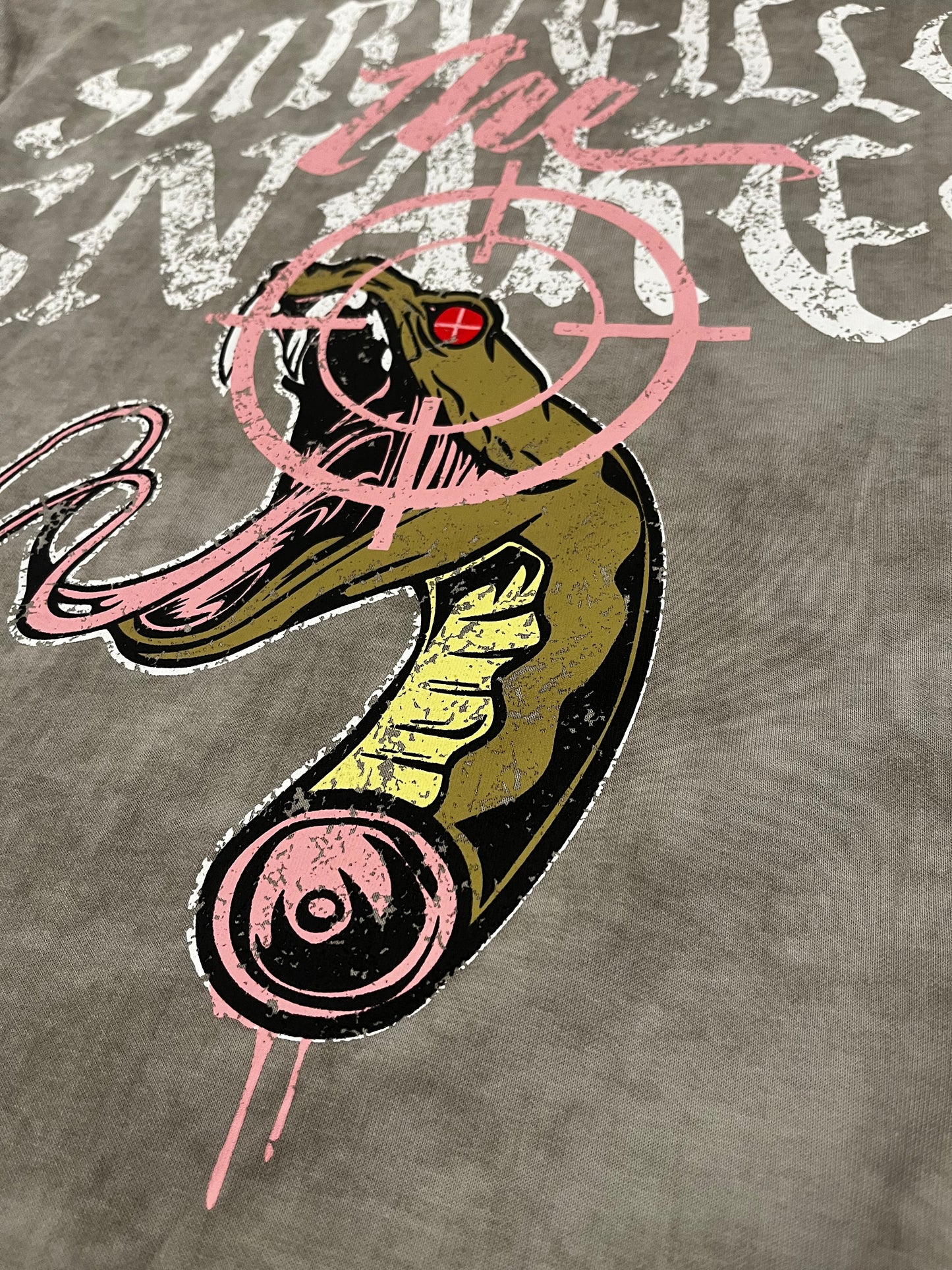 "Dead Eye" Tee (Grey/Pink)