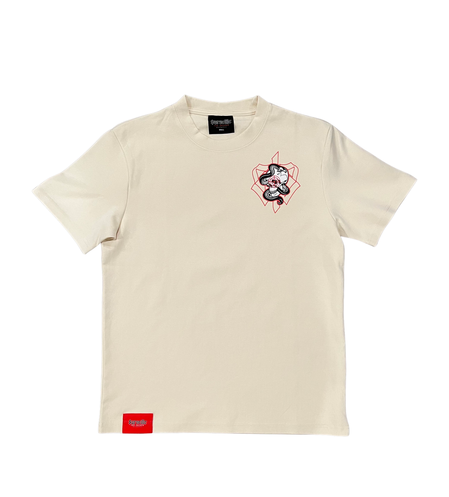 "Dead Eye" Tee (Beige/Red)