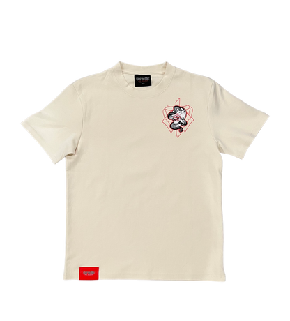 "Dead Eye" Tee (Beige/Red)