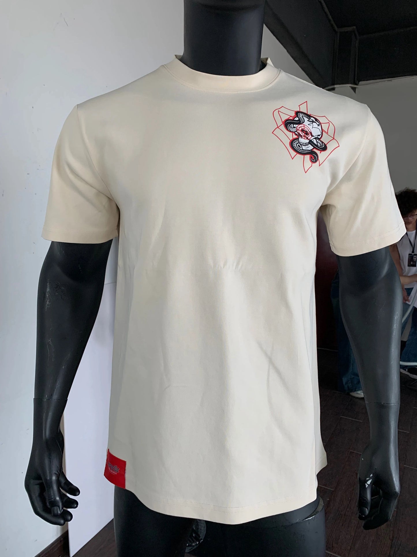 "Dead Eye" Tee (Beige/Red)