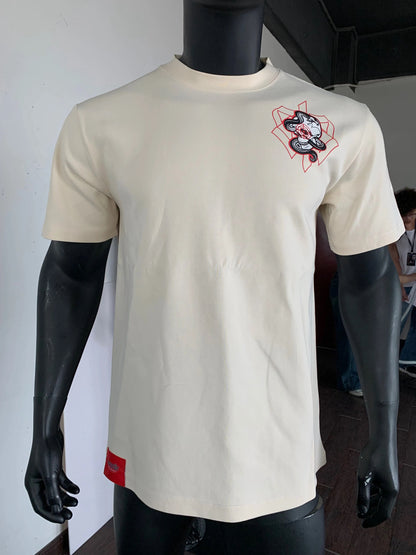 "Dead Eye" Tee (Beige/Red)