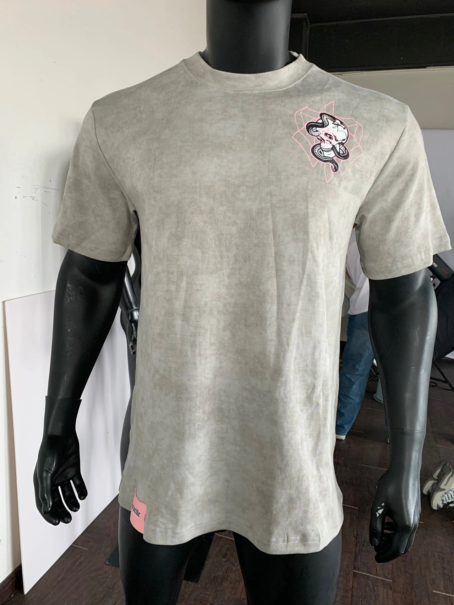 "Dead Eye" Tee (Grey/Pink)