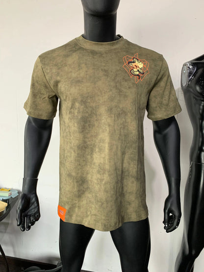 "Dead Eye" Tee (Olive Green/Orange)