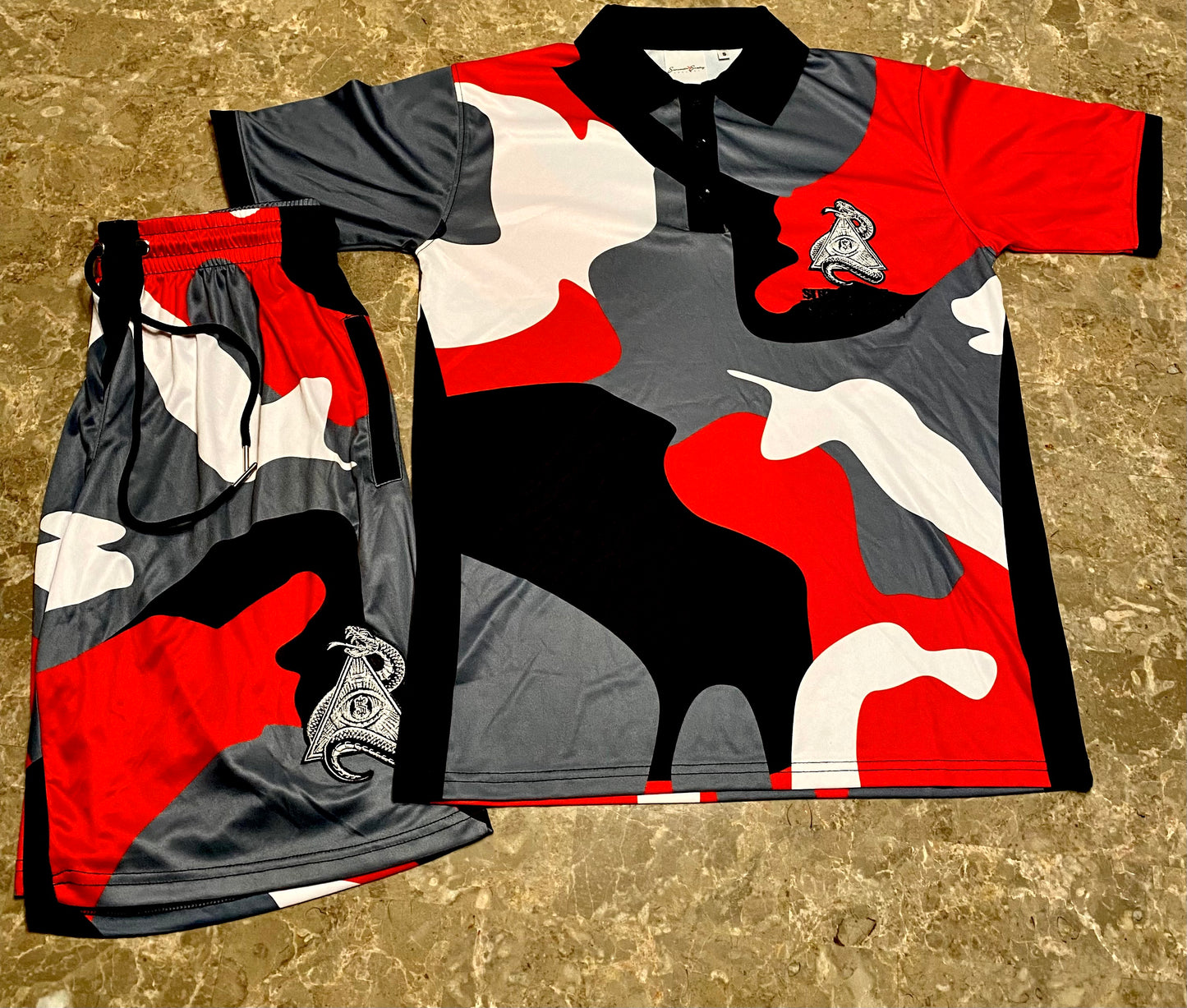 "VIPERS CAMO" Polo/Short Set