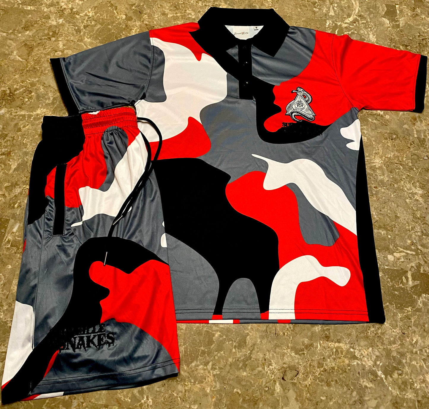 "VIPERS CAMO" Polo/Short Set